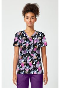 Licensed Print V-Neck Top