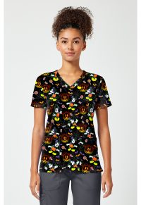 Licensed Print V-Neck Top