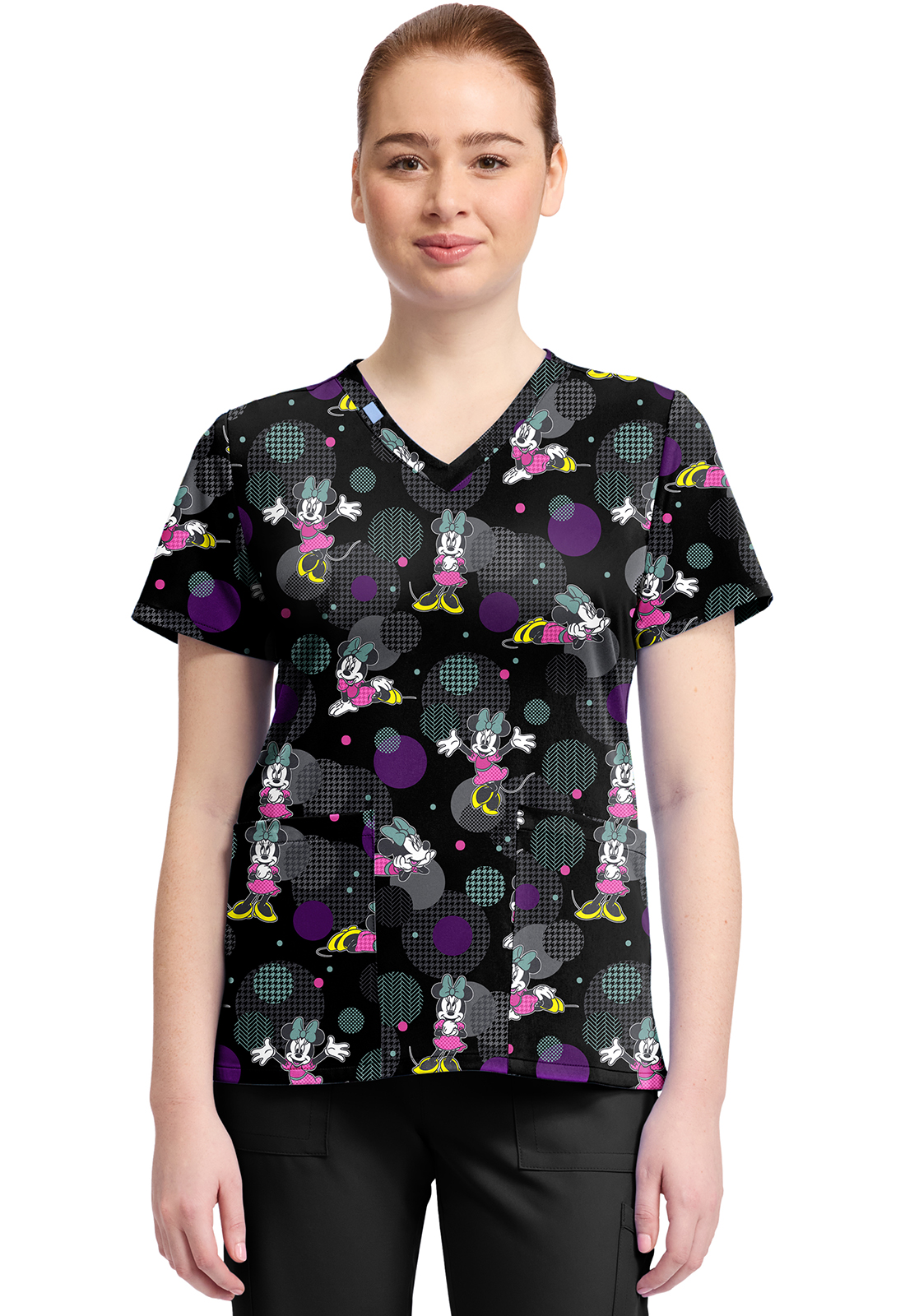 Licensed Print V-Neck Top - Image 3
