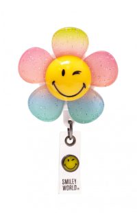 Smiley World Retractable ID Badge Reel