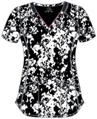 Infinity Print V-Neck Top