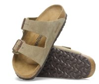 Arizona Taupe Suede Leather