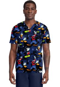 Men's Licensed Print V-Neck Top