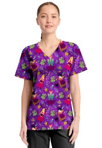 Licensed Print V-Neck Top