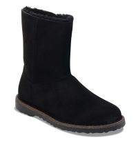 Uppsala Zip Shearling Black Suede