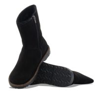 Uppsala Zip Shearling Black Suede
