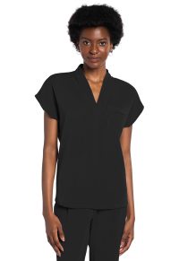 Atmos Pleated Tuckable V-Neck Top