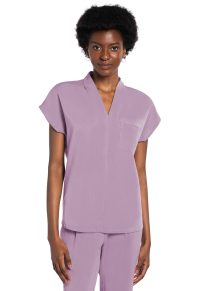 Atmos Pleated Tuckable V-Neck Top