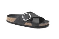 Siena Big Buckle Black Oiled Leather NARROW