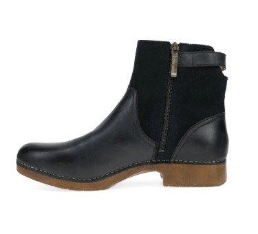Monique Black Burnished Calf Boot - Image 2